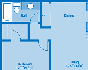 The Springs 1 Bedroom Floor Plan The Waterfall